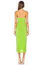 view 3 of 3 Noah Wrap Dress in Lime Green