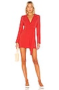 view 1 of 3 Quinton Blazer Dress in Coral Red
