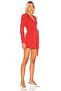 view 2 of 3 Quinton Blazer Dress in Coral Red