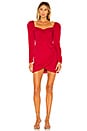 view 1 of 4 Devan Mini Dress in Leopard Red