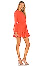 view 3 of 4 Allister Dress in Coral Red