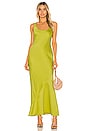 view 1 of 4 ROBE MAXI MARCELINE in Apple Green