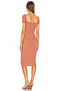 view 3 of 4 June Midi Dress in Rose Tan