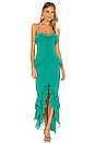 view 1 of 3 VESTIDO LARGO MELISSA in Deep Teal