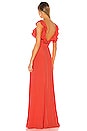 view 3 of 3 VESTIDO LARGO MILA in Red Orange