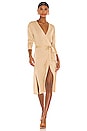 view 1 of 5 Azita Wrap Dress in Gold