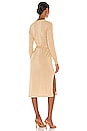 view 3 of 5 Azita Wrap Dress in Gold