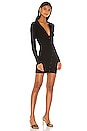 view 2 of 3 Jordane Button Front Dress in Black
