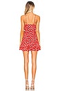view 3 of 3 Octavia Mini Dress in Red & Ivory