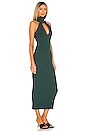 view 2 of 3 Cut Out Turtleneck Midi Dress in Emerald Green