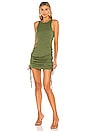 view 1 of 3 Juliet Mini Dress in Marled Olive Green