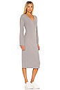 view 2 of 4 Charlie Wrap Midi Dress in Heather Grey