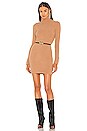 view 1 of 4 Mattia Turtleneck Dress in Cork Brown