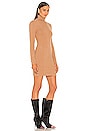 view 3 of 4 Mattia Turtleneck Dress in Cork Brown