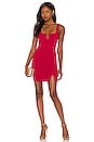 view 1 of 3 Draya Mini Dress in Merlot Red