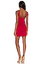 view 3 of 3 Draya Mini Dress in Merlot Red