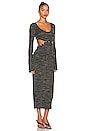 view 2 of 3 Jordy Midi Dress in Heather Charcoal