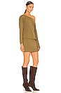 view 2 of 3 Madison Sweatshirt Dress in Army Green