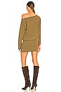 view 3 of 3 Madison Sweatshirt Dress in Army Green