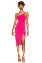 Lazo Midi Dress in Hot Pink