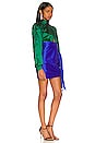 view 2 of 3 Crawley Mini Dress in Blue & Emerald