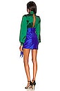 view 3 of 3 Crawley Mini Dress in Blue & Emerald