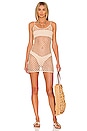 view 1 of 3 Nora Mesh Stitch Coverup in Tan