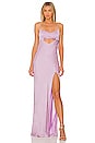 Evelyn Gown in Lilac Purple