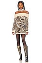 view 1 of 3 Francine Leopard Mini Dress in Camel Multi