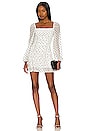 view 1 of 3 Arielle Mini Dress in Black and White in Black & White dot