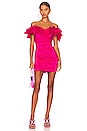 view 1 of 3 Nikolina Ruched Dress in Magenta