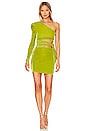 Tessa Mini Dress in Jewel Green