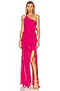view 1 of 3 Junette Gown in Magenta Pink