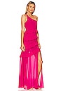 view 2 of 3 Junette Gown in Magenta Pink