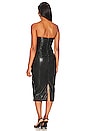 view 3 of 3 Faux Leather Spencer Midi Dress in Black