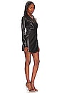 view 2 of 3 Faux Leather Spencer Mini Dress in Black