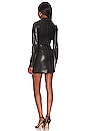 view 3 of 3 Faux Leather Spencer Mini Dress in Black