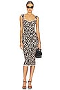 view 1 of 3 Seanna Leopard Midi Dress in Brown Multi