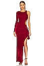 view 1 of 5 Edith Gown in Crimson Red