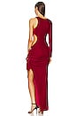 view 4 of 5 Edith Gown in Crimson Red