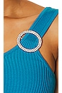 view 4 of 4 Saretha O Ring Cut Out Knit Mini Dress in Bright Blue