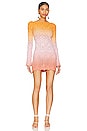 view 1 of 3 Nadalia Ombre Dress in Orange & Light Pink