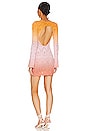 view 3 of 3 Nadalia Ombre Dress in Orange & Light Pink