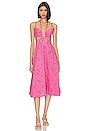 view 1 of 3 x Jetset Christina Farrah Midi Dress in Fuchsia Pink
