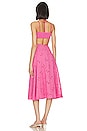 view 3 of 3 x Jetset Christina Farrah Midi Dress in Fuchsia Pink