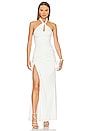 view 1 of 3 VESTIDO LARGO NADINE in Blanc White