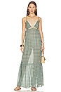 view 1 of 3 Marina Del Rey Maxi Dress in Green Spanish Tile