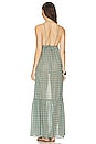 view 3 of 3 Marina Del Rey Maxi Dress in Green Spanish Tile