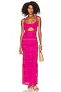 view 1 of 3 Tayla Pointelle Maxi Dress in Hot Pink