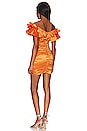 view 3 of 3 Nikolina Ruched Dress in Orange
